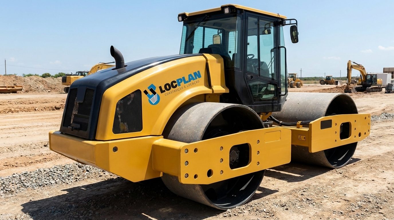 Rolo Compactador Liso da Locplan
